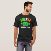 St Patrick's Day Ireland Flag Beer IRISH DRINKING T-shirt (Voorkant volledig)
