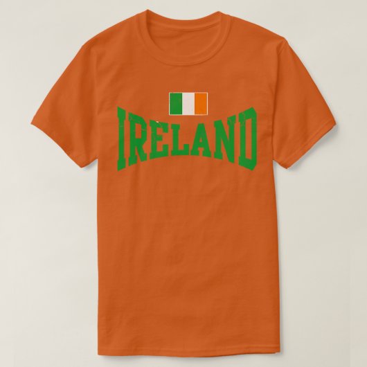 St Patricks Day Ireland Flag Distress T-shirt (Design voorkant)