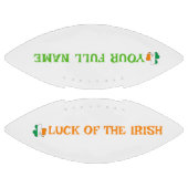 St Patrick's Day Ireland Flag Shamrock Custom Name American Football (Panelen)