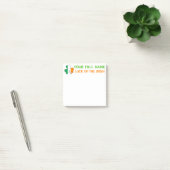 St Patrick's Day Ireland Flag Shamrock Custom Name Post-it® Notes (Kantoor)
