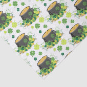 St Patricks Day Ireland Green Clover Leprechaun Tissuepapier (Detail)