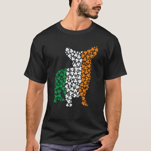 St Patricks Day Ireland Irish Corgi Dog T-shirt (Voorkant)