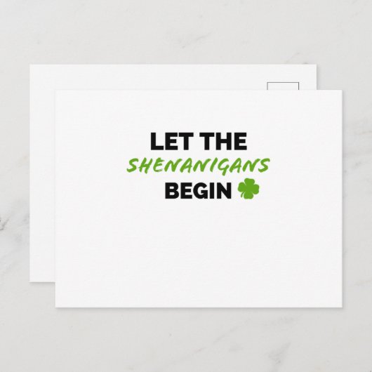 St. Patrick's Day Ireland Irishman Funny Briefkaart (Voorkant / Achterkant)