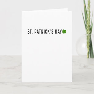 St. Patrick's Day Ireland Irishman Funny Kaart