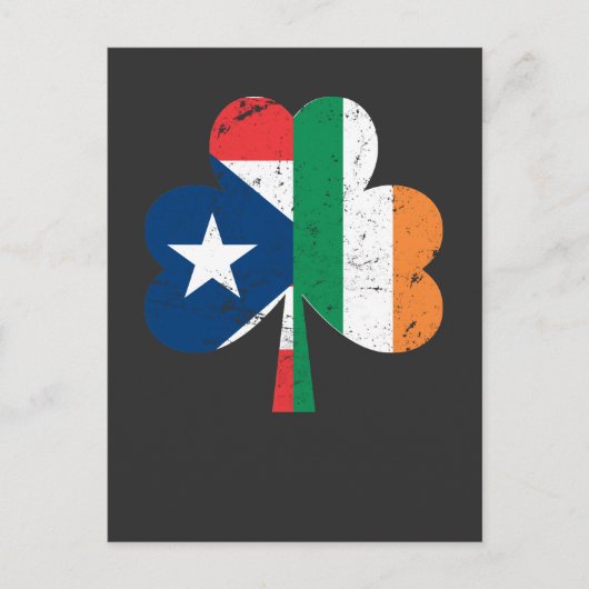 St Patricks Day Ireland Puerto Rican Briefkaart (Voorkant)