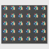 St Patricks Day Ireland Puerto Rican Cadeaupapier (Vlak)