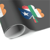 St Patricks Day Ireland Puerto Rican Cadeaupapier (Rol Hoek)