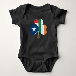 St Patricks Day Ireland Puerto Rican Romper