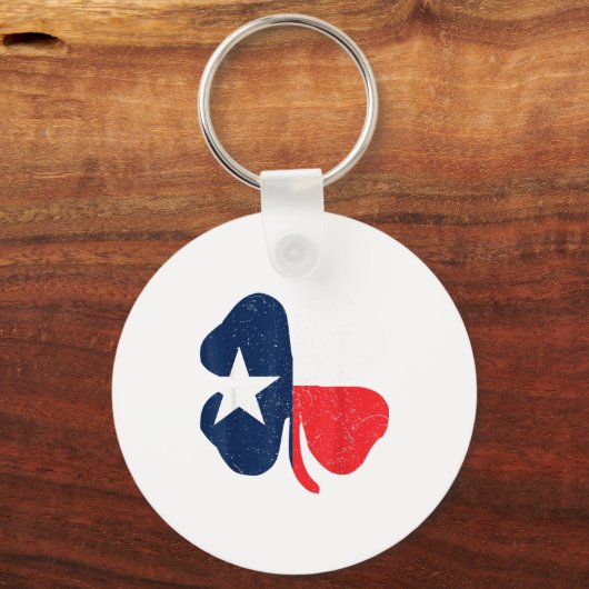 St. Patrick's Day Iri-shirt - Texas Flag Tee Sleutelhanger (Voorkant)