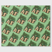 St. Patrick's Day Irish AF Irish Marquee Lights Cadeaupapier (Vlak)