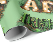 St. Patrick's Day Irish AF Irish Marquee Lights Cadeaupapier (Rol Hoek)