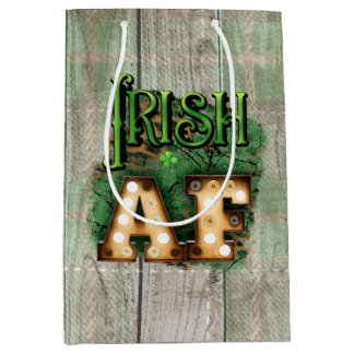 St. Patrick's Day Irish AF Irish Marquee Lights Medium Cadeauzakje
