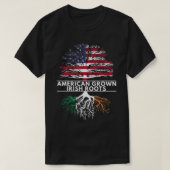 St Patricks Day Irish American Flag Grown Roots G T-shirt (Design voorkant)