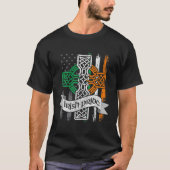 St Patricks Day Irish American Flag , Mannen Boys T-shirt (Voorkant)