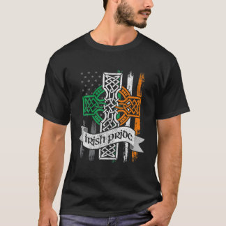 St Patricks Day Irish American Flag , Mannen Boys T-shirt