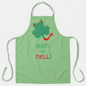 St. Patricks Day Irish as Hell Shamrock Schort (Voorkant)