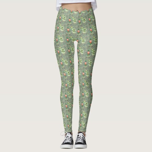 St. Patrick's Day Irish at Heart Print Leggings (Voorkant)