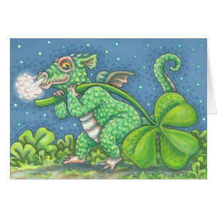 St. Patrick's Day IRISH BABY DRAGON NOTE CARD