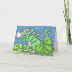 St. Patrick's Day IRISH BABY DRAGON WENSKAART Kaart