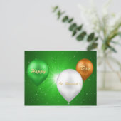 St. Patrick's Day Irish Balloons - Briefkaart (Staand voorkant)