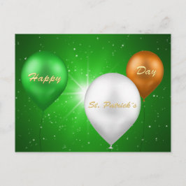 St. Patrick's Day Irish Balloons - Briefkaart