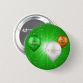 St. Patrick's Day Irish Balloons - Button (Voorkant /achterkant)