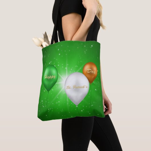 St. Patrick's Day Irish Balloons - Canvas tas (Dichtbij)