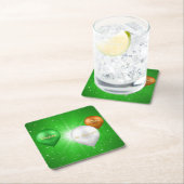 St. Patrick's Day Irish Balloons - Paper Onderzett Kartonnen Onderzetters (Insitu)