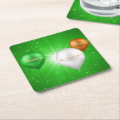 St. Patrick's Day Irish Balloons - Paper Onderzett Kartonnen Onderzetters (Schuin)