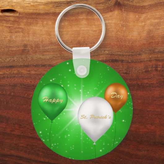 St. Patrick's Day Irish Balloons - Sleutelhanger (Voorkant)