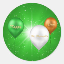St. Patrick's Day Irish Balloons - Sticker