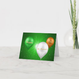 St. Patrick's Day Irish Balloons - Wenskaart Kaart