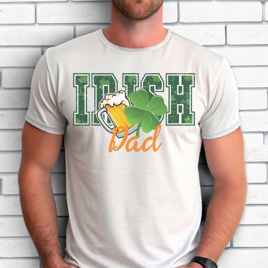 St. Patrick's Day Irish Beer Clover Dad T-shirt