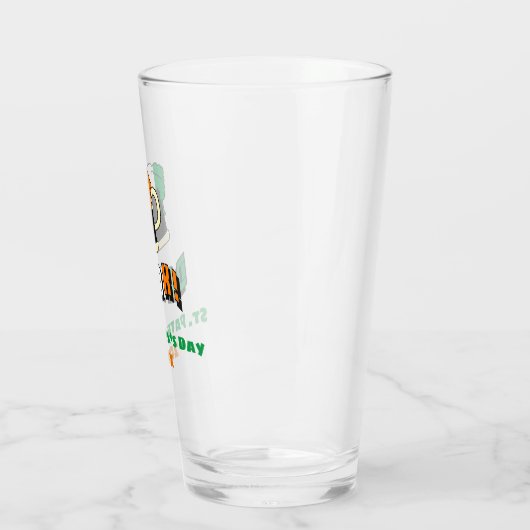St Patricks Day Irish Beer Cute Funny Pint Glas (Links)