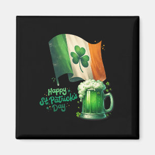 St Patrick's Day Irish Beer Ireland Vlag Mannen Vr Magneet