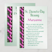 St. Patrick's Day Irish Blessing for Friend Feestdagenkaart (Voorkant / Achterkant)