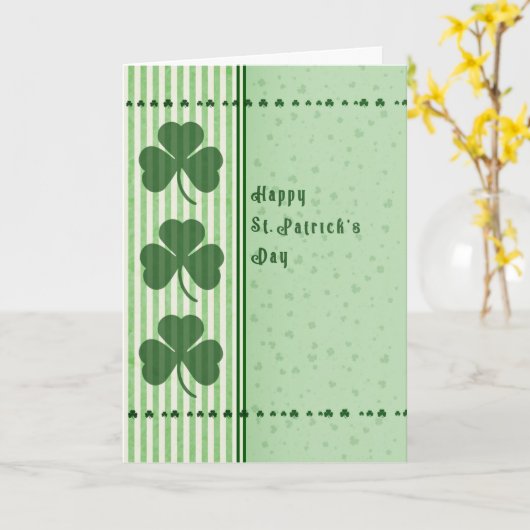 St. Patrick's Day Irish Blessing Kaart (Gele Bloem)