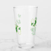 St. Patrick's Day Irish Blessing Pint Glass Glas (Rechts)