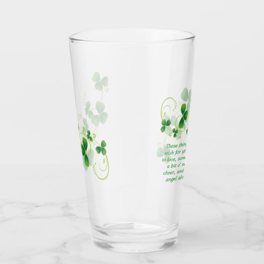 St. Patrick's Day Irish Blessing Pint Glass Glas (Rechts)