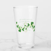 St. Patrick's Day Irish Blessing Pint Glass Glas (Voorkant)