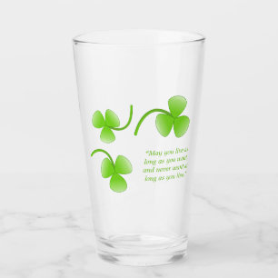 St. Patrick's Day Irish Blessing Pint Glass Glas