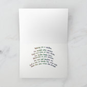 St. Patrick's Day Irish Blessing Poem-Rainbow Kaart (Binnen)