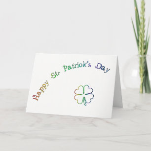 St. Patrick's Day Irish Blessing Poem-Rainbow Kaart