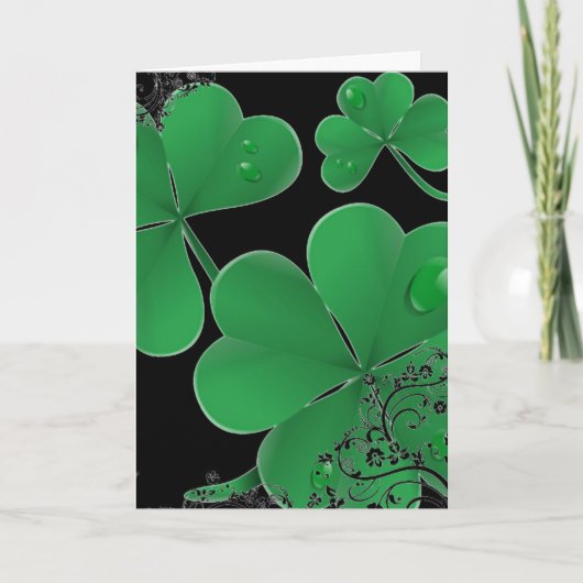 St. Patrick's Day Irish Blessing Wenskaart Kaart (Voorkant)