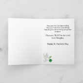 St. Patrick's Day Irish Blessing Wenskaart Kaart (Binnen)
