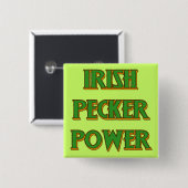St. Patrick's Day Irish Buttonnen Vierkante Button 5,1 Cm (Voorkant /achterkant)