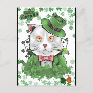 St. Patrick's Day Irish Cat Briefkaart