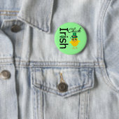 St. Patrick's Day Irish Chick Ronde Button 5,7 Cm (In situ)