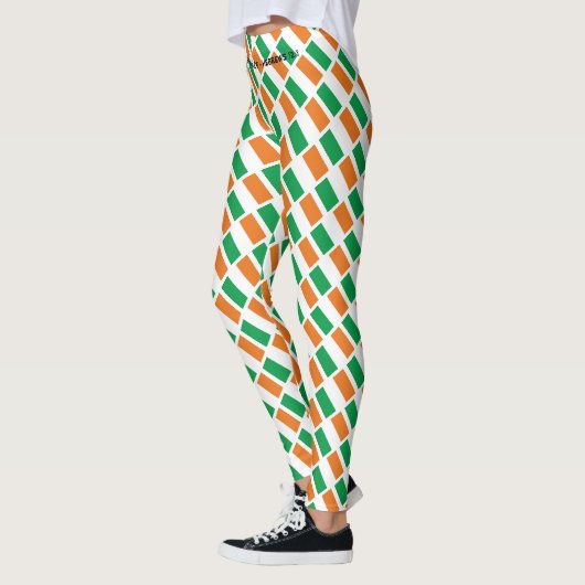St Patrick's Day IRISH Christelijk UW EIGEN RACE Leggings (Links)