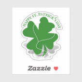 St. Patrick's Day iRish Clover Sticker (Vel)